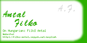 antal filko business card