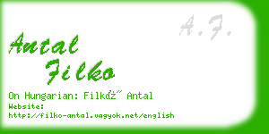 antal filko business card